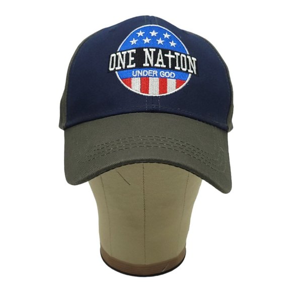 One Nation Under God Navy and Olive Hat - Picture 8 of 12